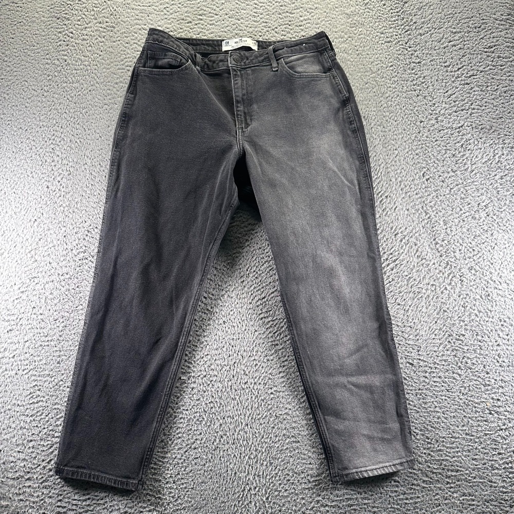 Vintage Hollister Jeans Womens 13 Gray Cotton‎ Denim Mom Curvy High-Rise Stretch